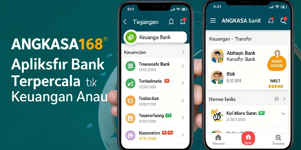 Antarmuka aplikasi Transfer Bank ANGKASA168 yang user-friendly dan intuitif.