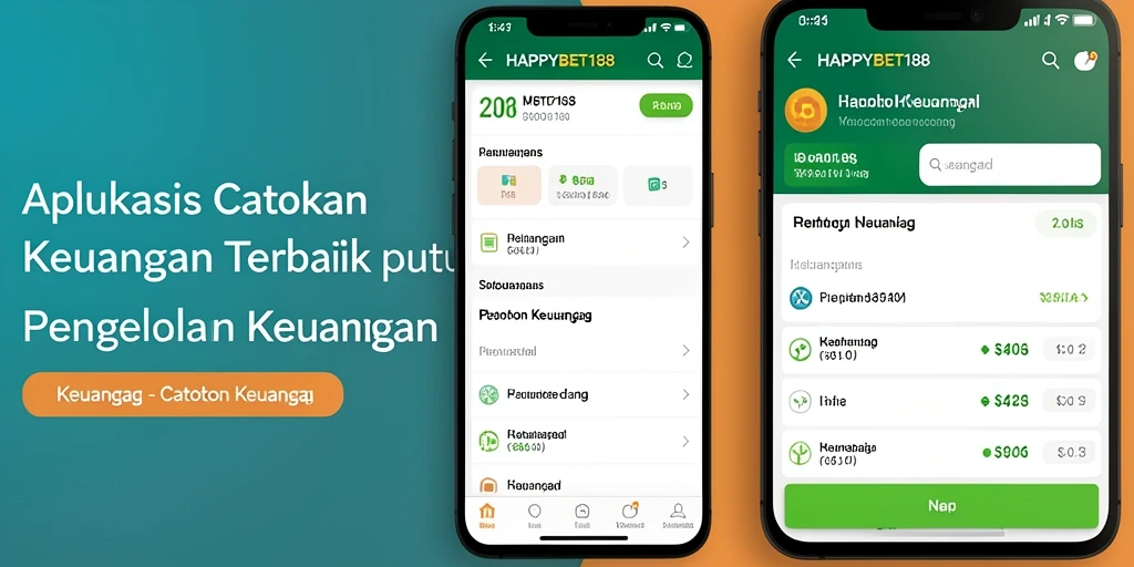 Tampilan antarmuka pengguna aplikasi Catatan Keuangan HAPPYBET188.
