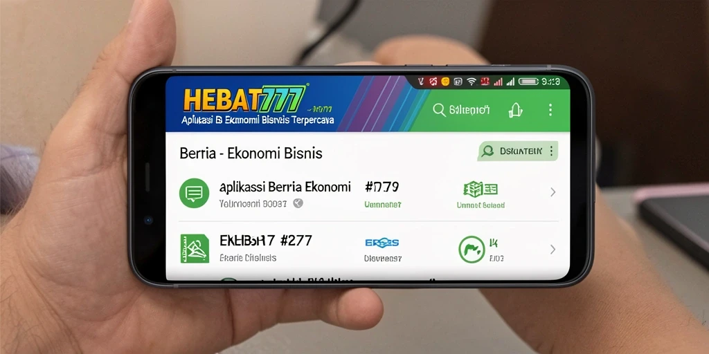 Tampilan antarmuka HEBAT777 yang modern dan informatif.