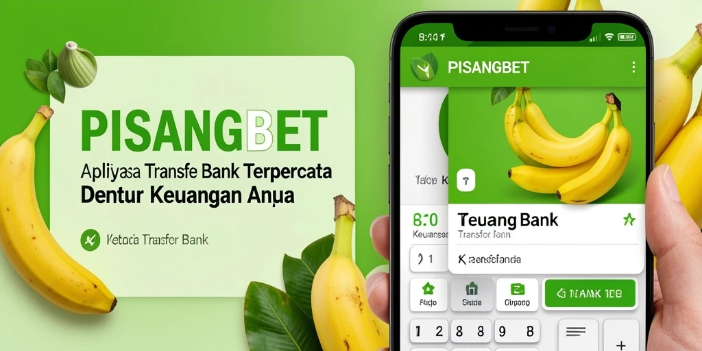Tampilan antarmuka aplikasi PISANGBET untuk transfer bank yang mudah dan aman.
