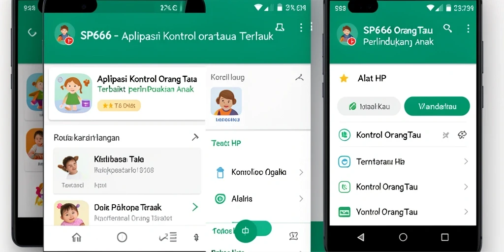 Antarmuka pengguna SP666 yang intuitif dan mudah digunakan.